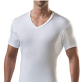 Men's Anti-Odor Against Underarm Sweat Proof Cotton Undershirt T-Shirt